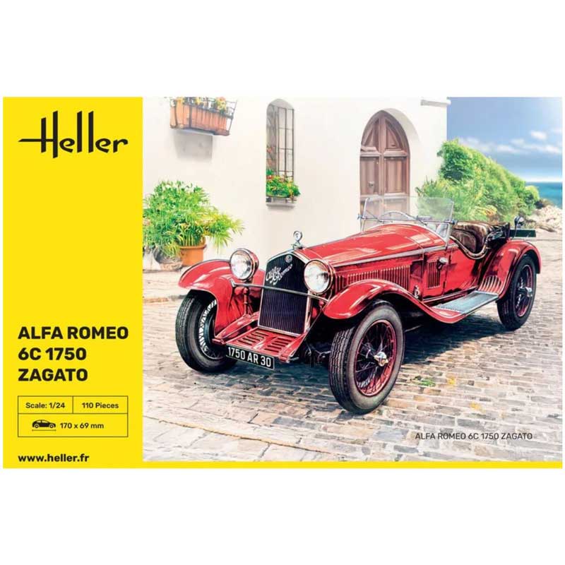 Heller Alfa Romeo 6C 1750 Zagato (1/24) 80715 Heller Alfa Romeo 6C 1750 Zagato (1/24) 80715