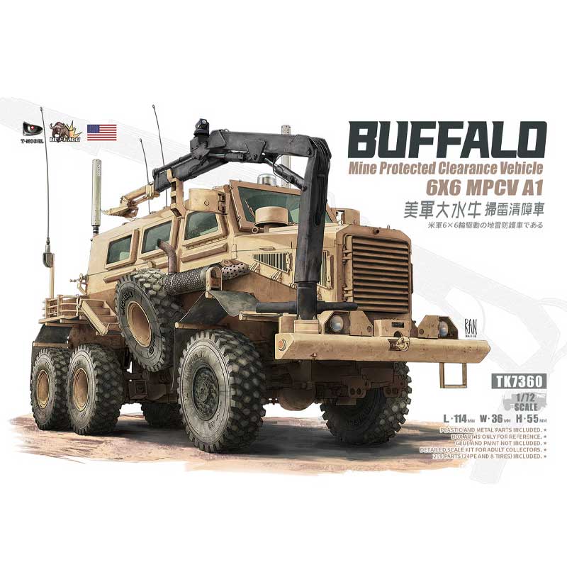 T-Model U.S. 'Buffalo' 6x6 MPCV A1 (Normal Version) (1/72) TK7360 T-Model U.S. 'Buffalo' 6x6 MPCV A1 (Normal Version) (1/72) TK7360