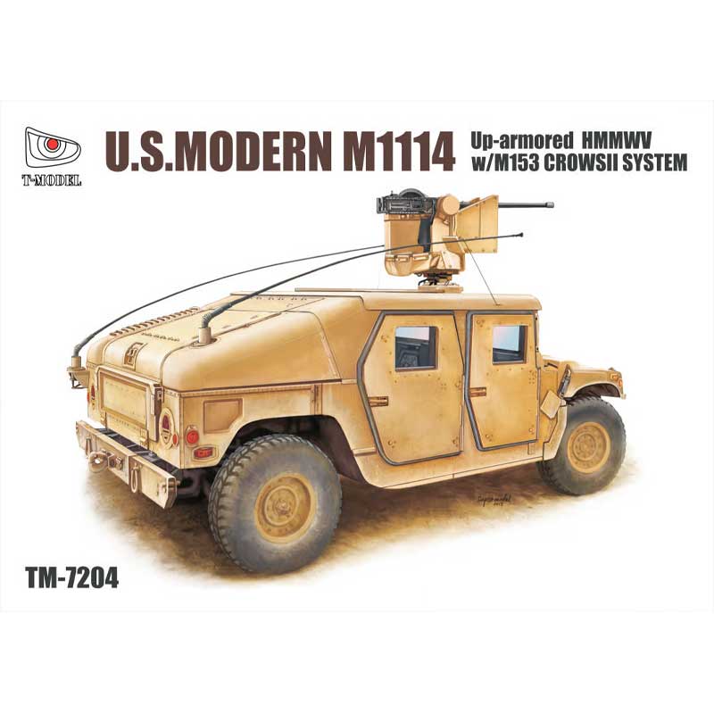 T-Model U.S. HMMWV M1114 w/M153 CROWS II (1/72) TM7204 T-Model U.S. HMMWV M1114 w/M153 CROWS II (1/72) TM7204