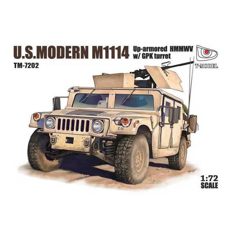 T-Model U.S. HMMWV M1114 w/GPK Turret (1/72) TM7202 T-Model U.S. HMMWV M1114 w/GPK Turret (1/72) TM7202