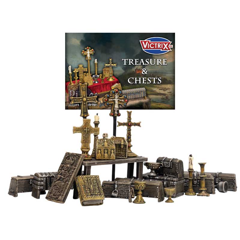 Victrix Treasures & Chests Dark Age & Medieval Loot VXE011 Victrix Treasures & Chests Dark Age & Medieval Loot VXE011