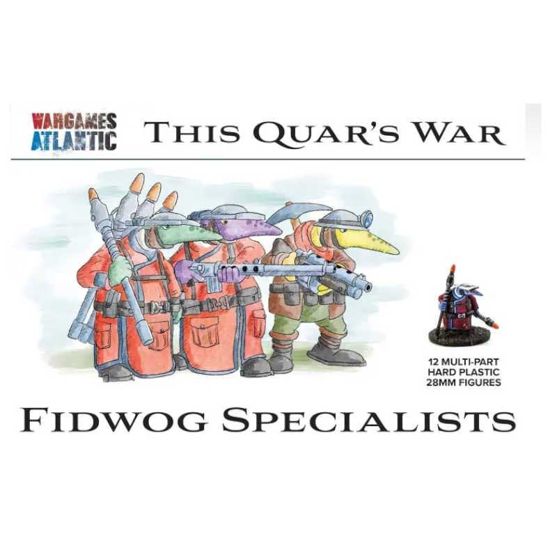 Wargames Atlantic Quar Fidwog Specialists (28mm) WAAQU013 Wargames Atlantic Quar Fidwog Specialists (28mm) WAAQU013