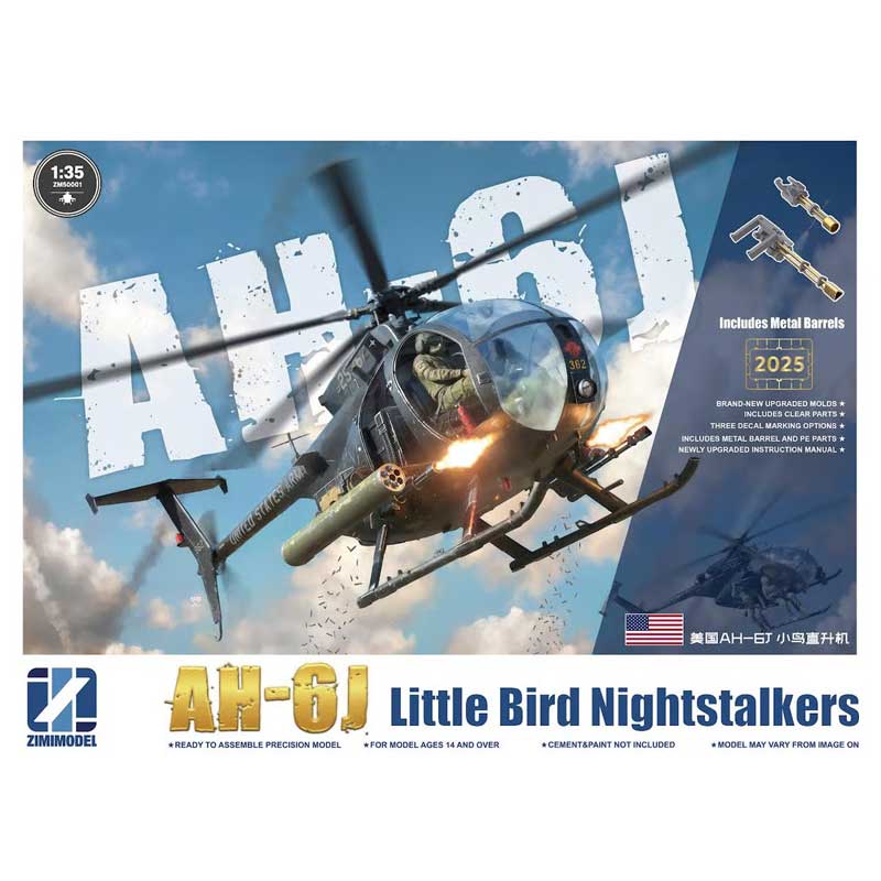 Zimi Model AH-6J Little Bird Nightstalkers (1/35) ZM50001