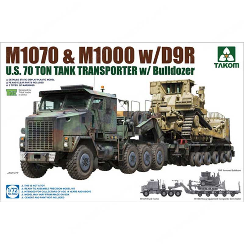 Takom U.S. 70 Ton Tank Transporter with Bulldozer (1/72) 05002 Takom U.S. 70 Ton Tank Transporter with Bulldozer (1/72) 05002