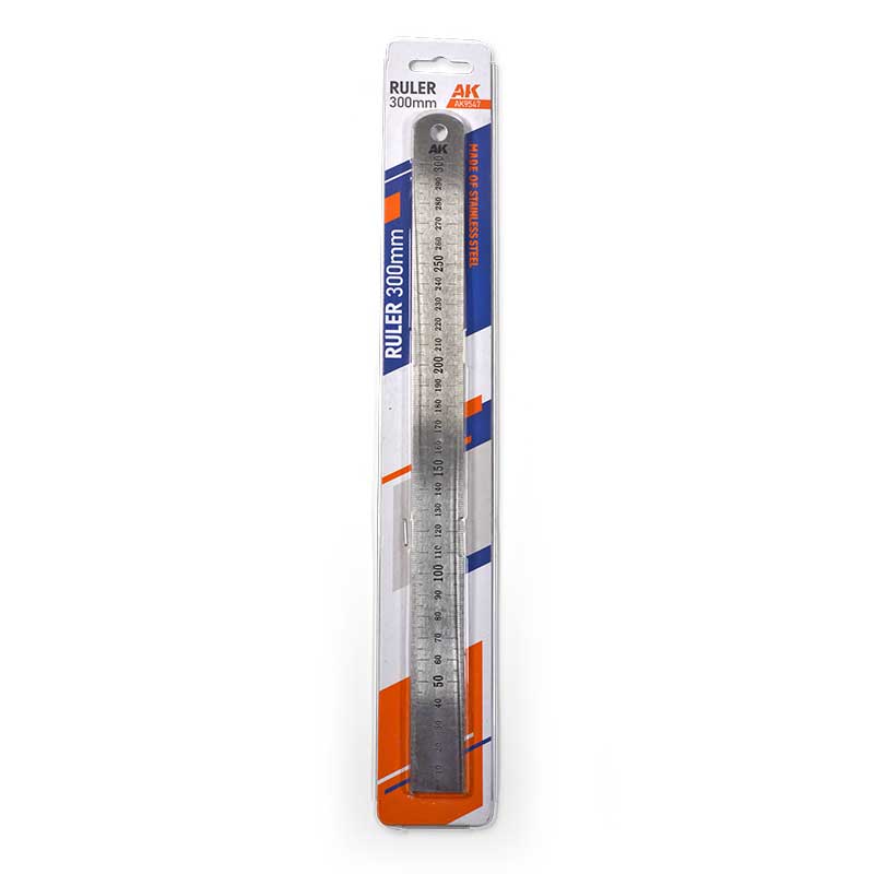 AK Interactive Stainless Steel Ruler 300Mm Ak9547 AK Interactive Stainless Steel Ruler 300Mm Ak9547