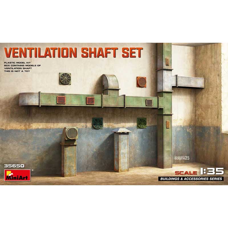 MiniArt Ventilation Shaft Set (1/35) 35650 MiniArt Ventilation Shaft Set (1/35) 35650
