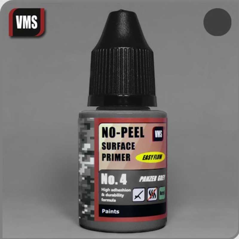 VMS No-Peel Primer No.4 Panzer Grey (30ml) PR04s VMS No-Peel Primer No.4 Panzer Grey (30ml) PR04s
