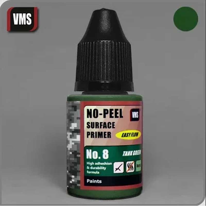 VMS No-Peel Primer No.8 Tank Green (30ml) PR08s VMS No-Peel Primer No.8 Tank Green (30ml) PR08s