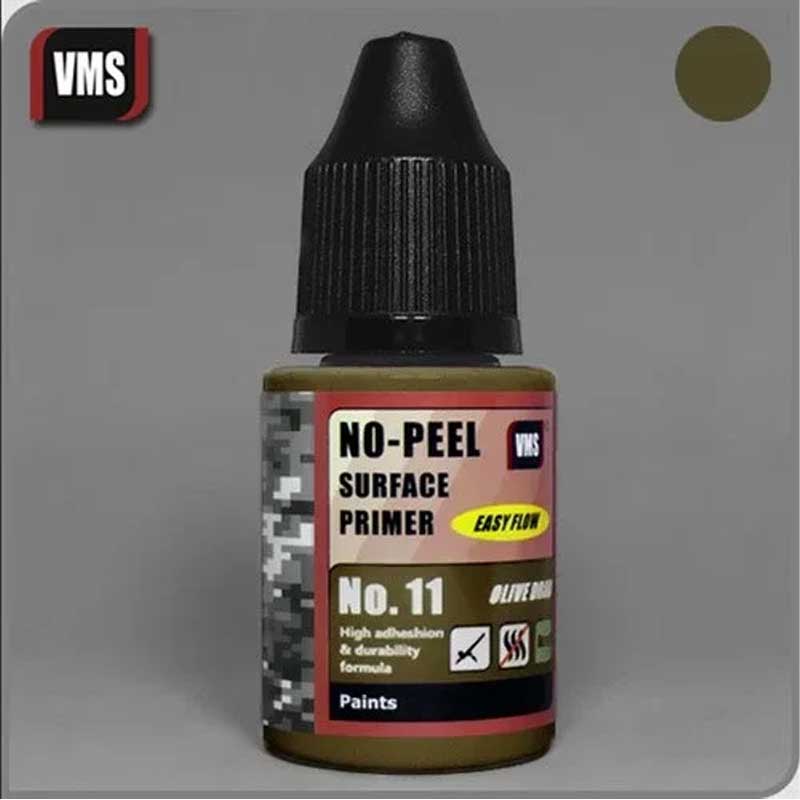 VMS No-Peel Primer No.11 Olive Drab (30ml) PR11s VMS No-Peel Primer No.11 Olive Drab (30ml) PR11s