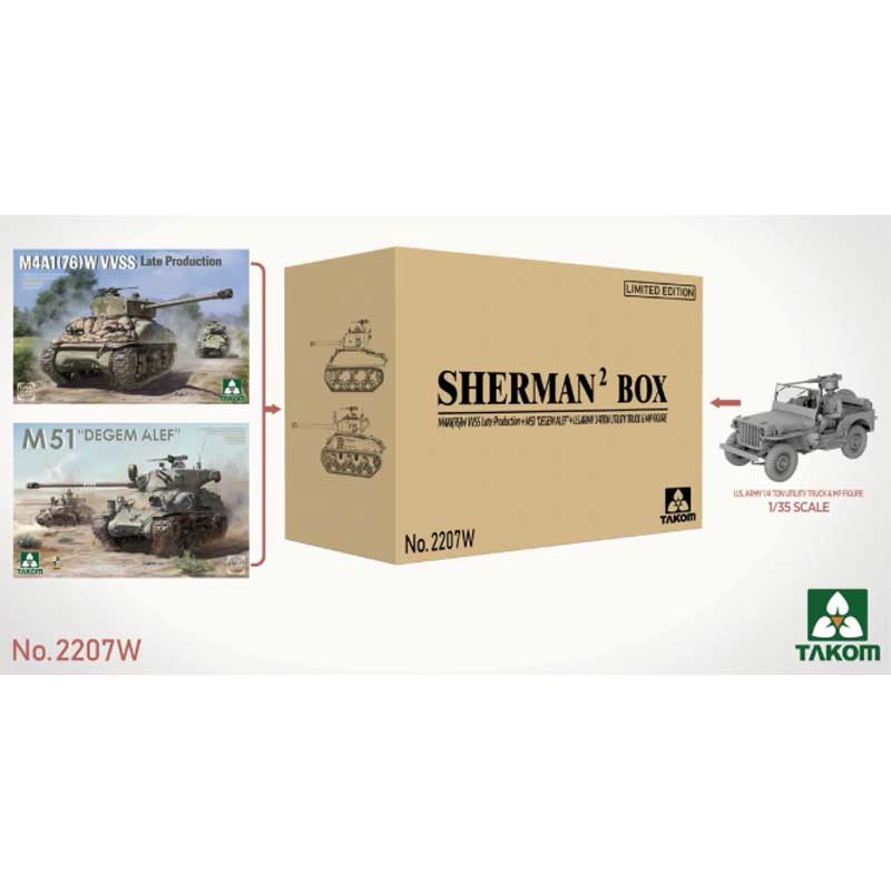 Takom Sherman Big Box Limited Edition Sherman (1/35) 2207W