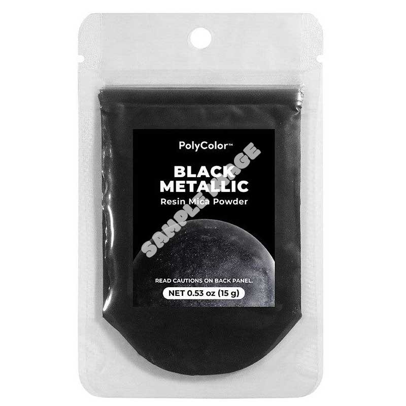 Alumilite Black Glitter Metallic Pigment Powder (15g)