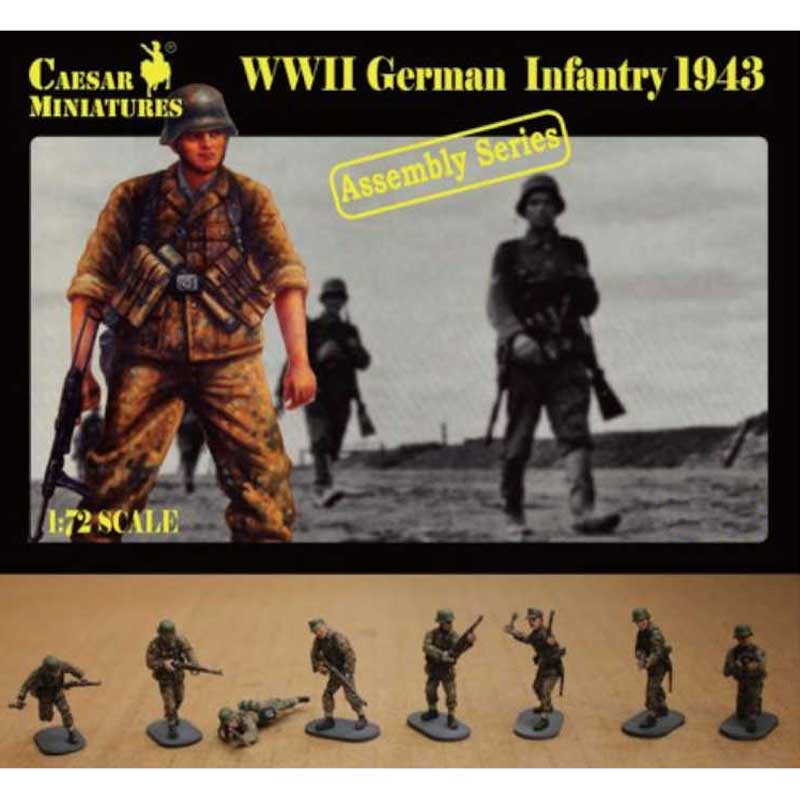 Caesars Miniatures WWII German Infantry 1943 (1/72) 7711