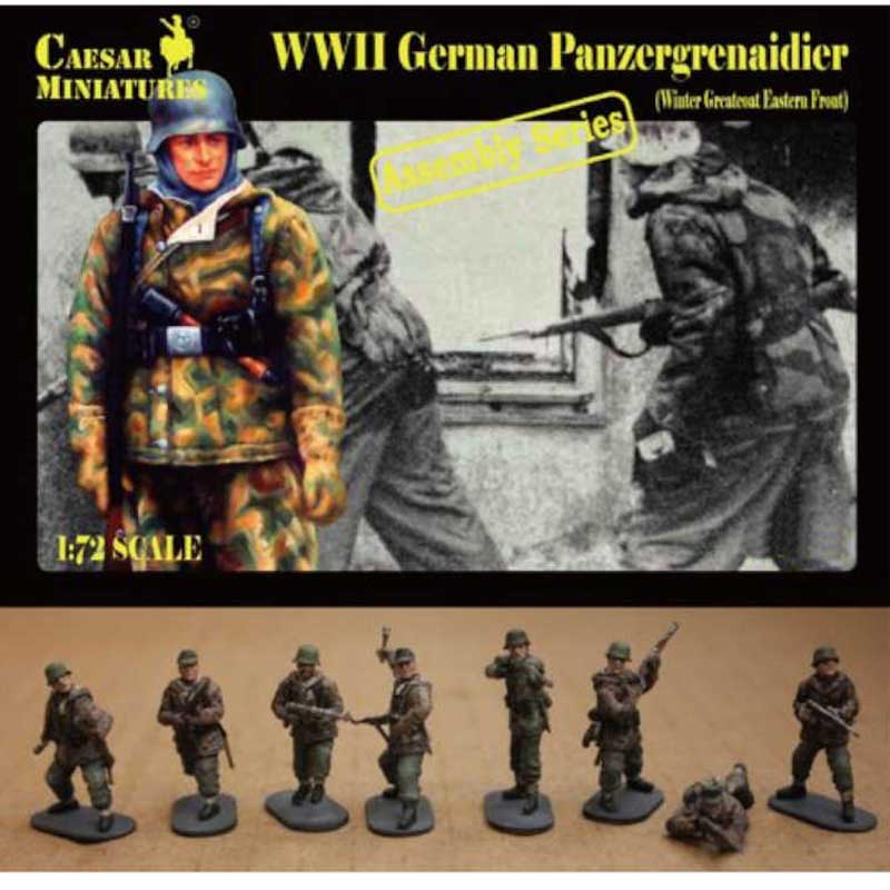 Caesars Miniatures Wwii German Panzergrenadiers (1/72) 7714