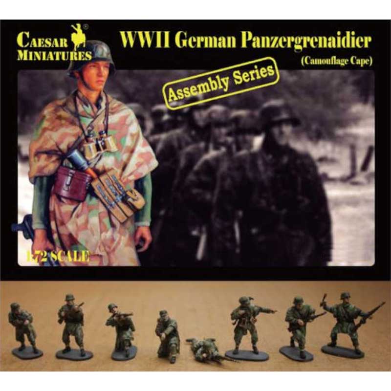 Caesars Miniatures Wwii German Panzergrenadiers Camo Cape (1/72) 7717