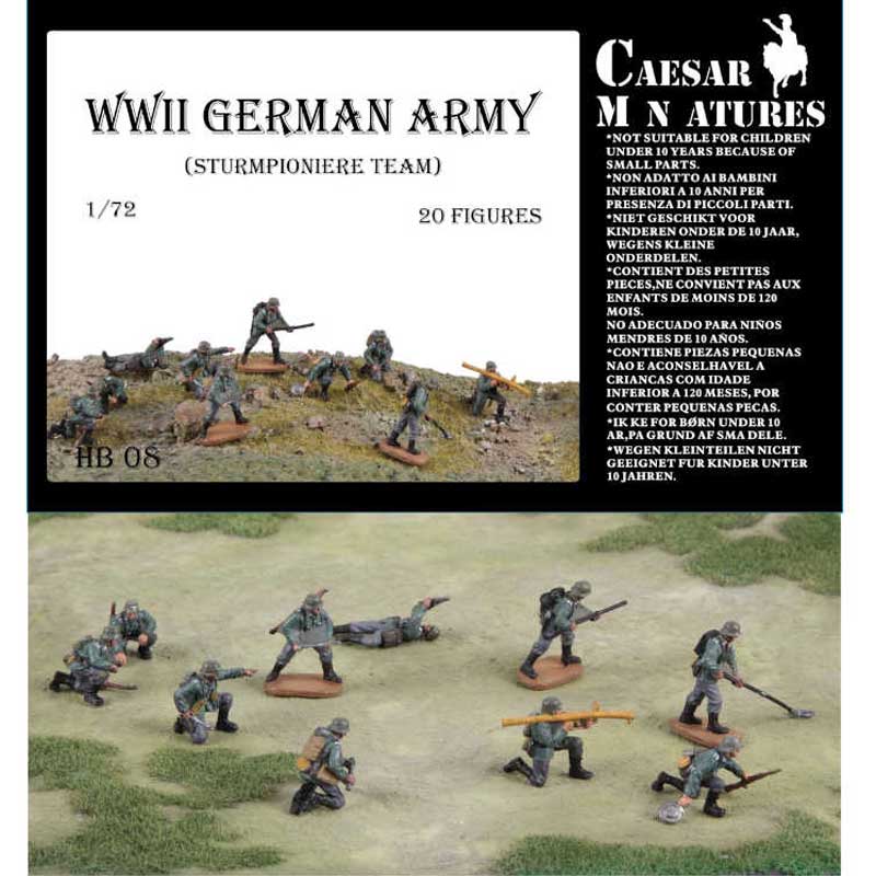 Caesars Miniatures WWII German Army Sturmpionier (1/72) HB08