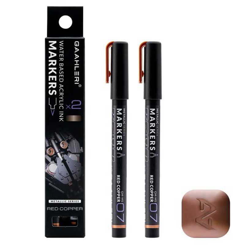 Gaahleri Metallic Markers Red Copper (2pcs) GM-MS07 Gaahleri Metallic Markers Red Copper (2pcs) GM-MS07
