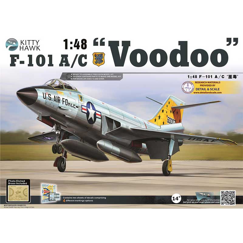 Kitty Hawk Models F-101 A/C Voodoo (1/48) KH80115 Kitty Hawk Models F-101 A/C Voodoo (1/48) KH80115