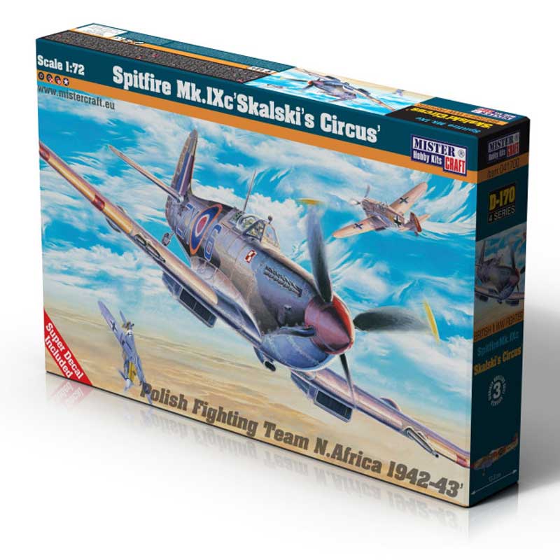 MisterCraft Spitfire Mk.IX Skalski's Circus (1/72) D-170 MisterCraft Spitfire Mk.IX Skalski's Circus (1/72) D-170