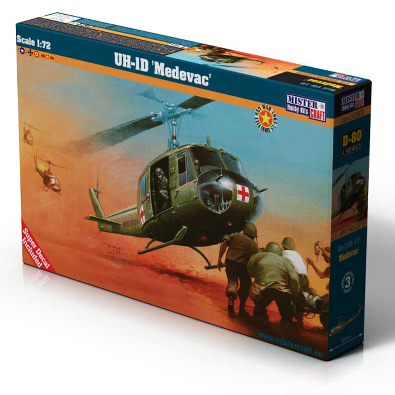 MisterCraft UH-1D Medivac (1/72) D-80 MisterCraft UH-1D Medivac (1/72) D-80