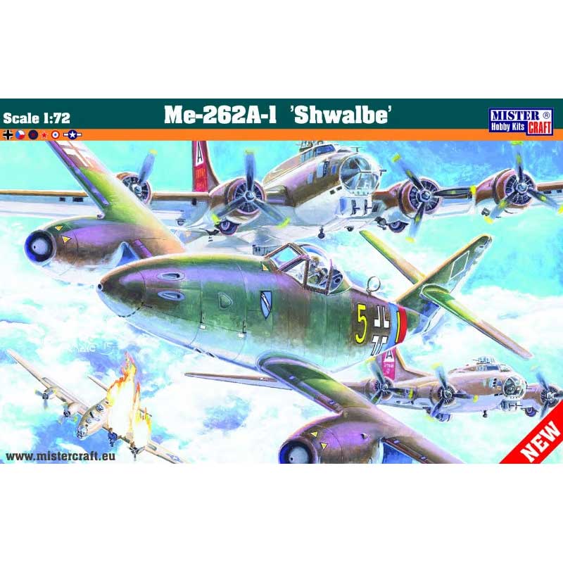 MisterCraft Messerschmitt Me-262-1A Schwalbe (1/72) E-60 MisterCraft Messerschmitt Me-262-1A Schwalbe (1/72) E-60