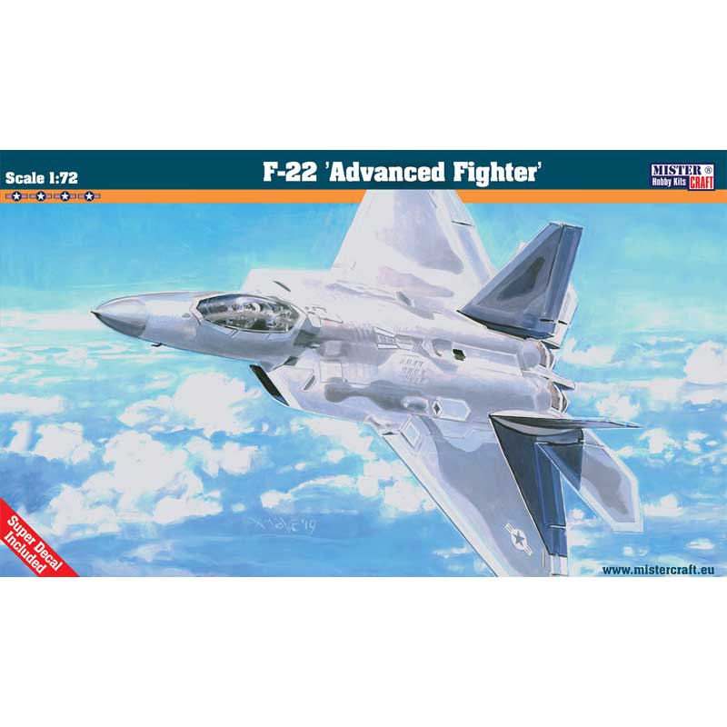 MisterCraft F-22 Advanced Fighter (1/72) F-06 MisterCraft F-22 Advanced Fighter (1/72) F-06