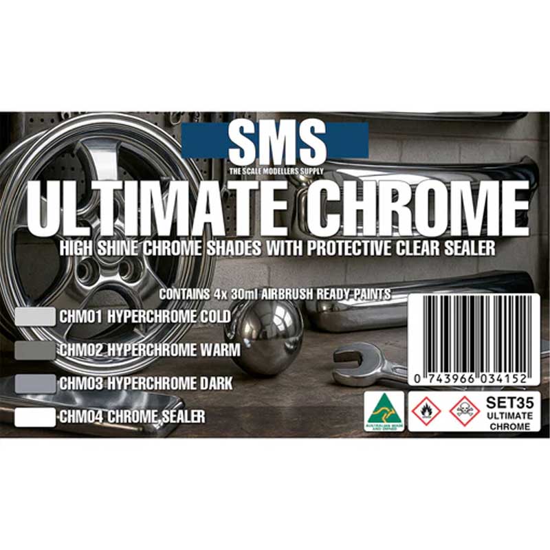 SMS Ultimate Chrome Colour Set (4x30ml) SET35 SMS Ultimate Chrome Colour Set (4x30ml) SET35