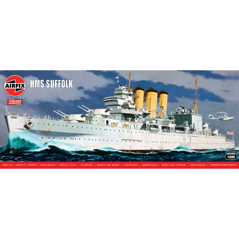Airfix HMS Suffolk Cruiser (1/600) A03203V Airfix HMS Suffolk Cruiser (1/600) A03203V