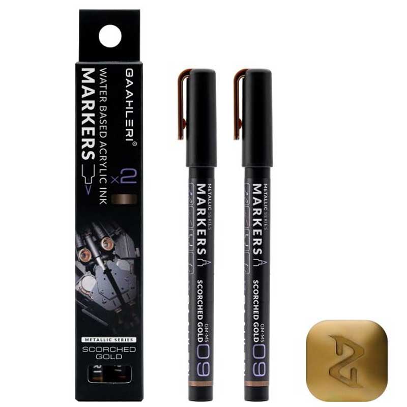 Gaahleri Metallic Markers Scorched Gold (2pcs) GM-MS09 Gaahleri Metallic Markers Scorched Gold (2pcs) GM-MS09