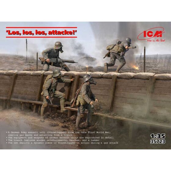 ICM Los, Los, Los Attacke German Assault Unit (1/35) 35723 ICM Los, Los, Los Attacke German Assault Unit (1/35) 35723