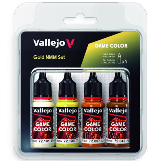 Vallejo Game Color Gold NMM Set (4x) 72.395 Vallejo Game Color Gold NMM Set (4x) 72.395