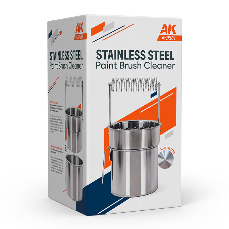 AK Interactive Stainless Steel Brush Cleaner AK9569 AK Interactive Stainless Steel Brush Cleaner AK9569