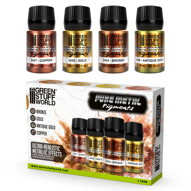GreenStuffWorld Metallic Pigments Set 11290 GreenStuffWorld Metallic Pigments Set 11290