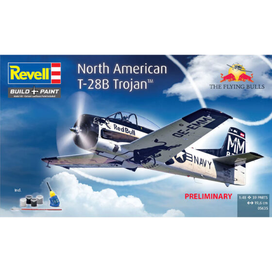 Revell Flying Bulls T-28B Trojan Gift Set (1/48) 05635 Revell Flying Bulls T-28B Trojan Gift Set (1/48) 05635