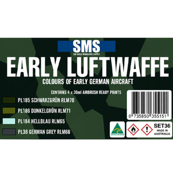 SMS Early Luftwaffe Colour Set SET36 SMS Early Luftwaffe Colour Set SET36