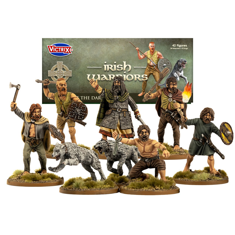 Victrix Dark Age Irish & Dogs (28mm) VXDA021 Victrix Dark Age Irish & Dogs (28mm) VXDA021