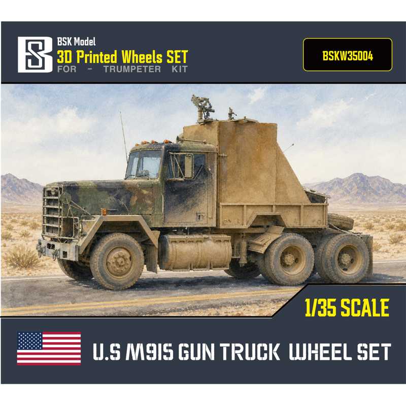 BSK Model M915 Gun Truck Wheel Set (1/35) BSKW35004