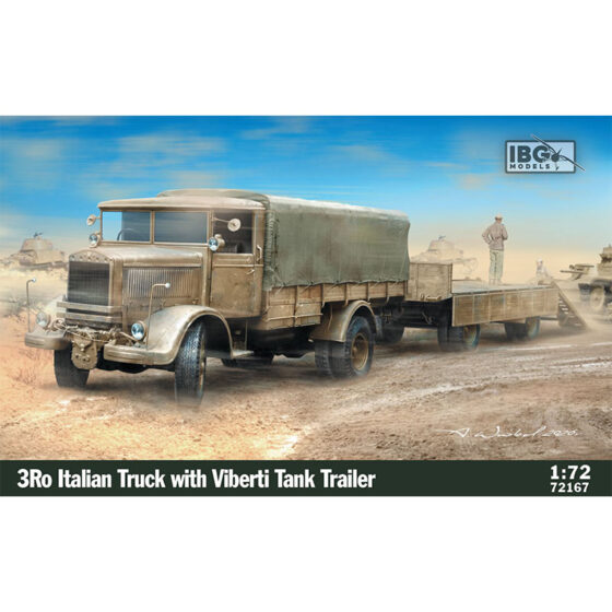 IBG Models 3Ro Italian Truck with Viberti Tank Trailer (1/72) 72167 IBG Models 3Ro Italian Truck with Viberti Tank Trailer (1/72) 72167