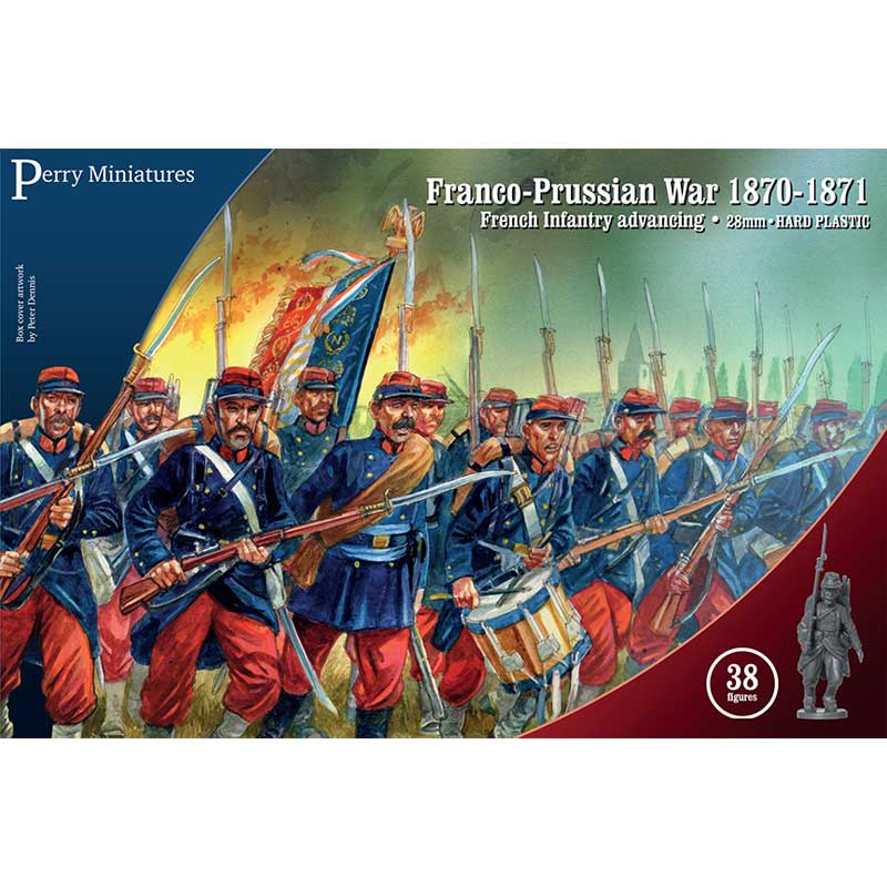 Perry Miniatures Franco-Prussian War French Infantry Advancing (28mm) Perry Miniatures Franco-Prussian War French Infantry Advancing (28mm)