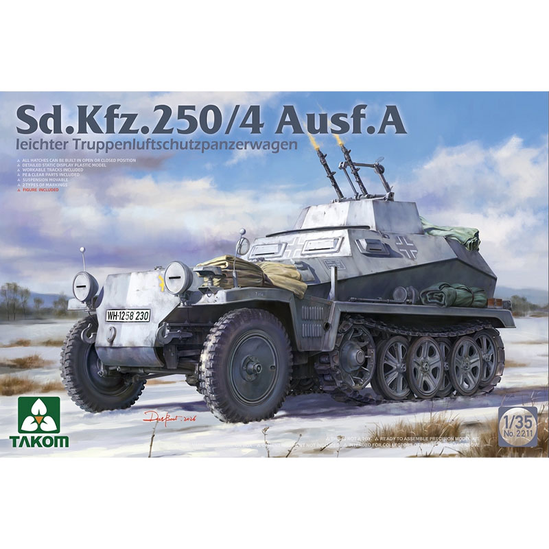 Takom Sd.Kfz. 250/4 Ausf.A Anti-Aircraft Half-Track (1/35) 02211