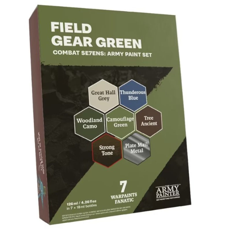 The Army Painter Combat Se7ens Field Gear Green WP8119P The Army Painter Combat Se7ens Field Gear Green WP8119P