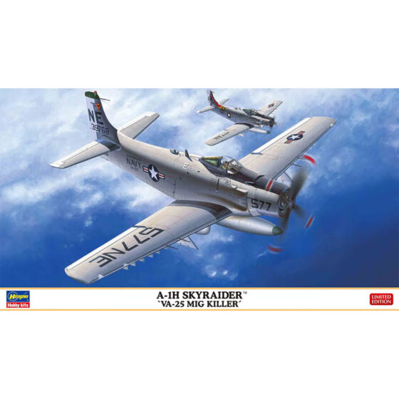 Hasegawa A-1H Skyraider VA-25 MiG Killer (1/72) HALE02527 Hasegawa A-1H Skyraider VA-25 MiG Killer (1/72) HALE02527