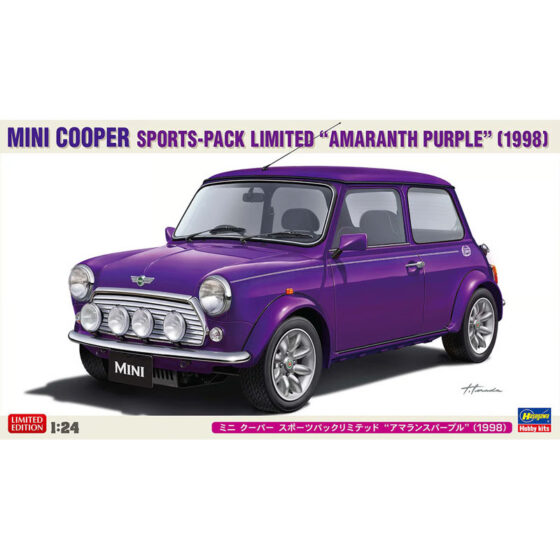 Hasegawa 1998 Mini Cooper Sports-Pack Limited Amaranth Purple (1/24) Hasegawa 1998 Mini Cooper Sports-Pack Limited Amaranth Purple (1/24)