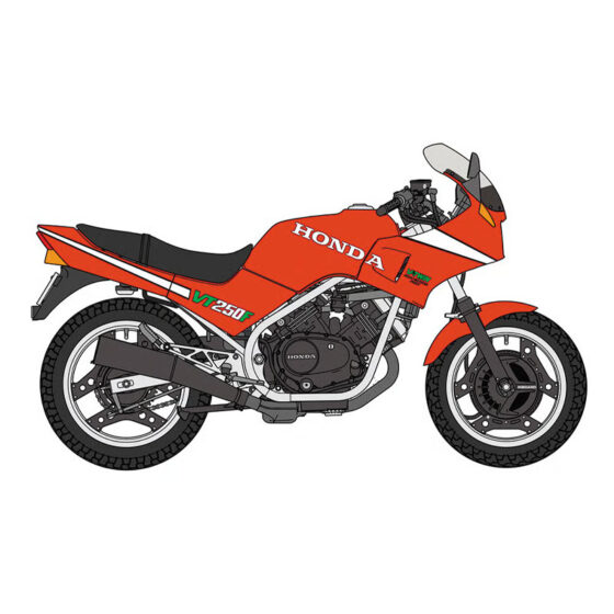 Hasegawa 1984 Honda VT250F (MC08) Red (1/12) HALE21780 Hasegawa 1984 Honda VT250F (MC08) Red (1/12) HALE21780