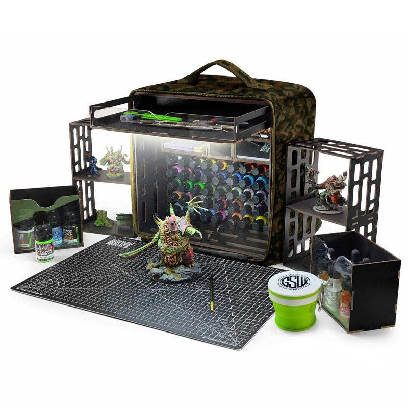 GreenStuffWorld Camouflage Portable Paint Station (30 x 30 cm) 14647
