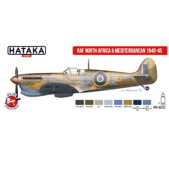 Hataka RAF North Africa & Mediterranean 1940-45 Set (Red Line) Hataka RAF North Africa & Mediterranean 1940-45 Set (Red Line)