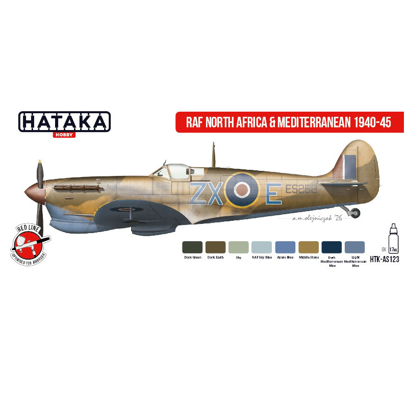 Hataka RAF North Africa & Mediterranean 1940-45 Set (Red Line) Hataka RAF North Africa & Mediterranean 1940-45 Set (Red Line)