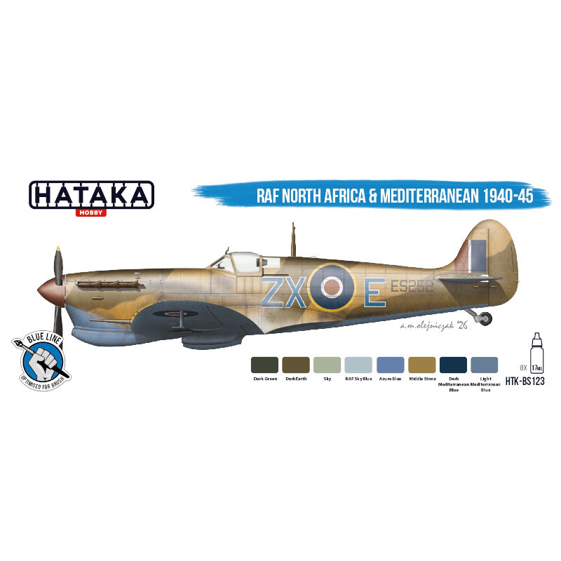 Hataka RAF North Africa & Mediterranean 1940-45 Set (Blue Line) Hataka RAF North Africa & Mediterranean 1940-45 Set (Blue Line)