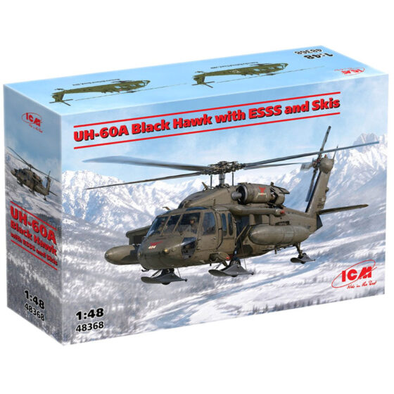 ICM UH-60A Black Hawk with ESSS & Skis (1/48) 48368 ICM UH-60A Black Hawk with ESSS & Skis (1/48) 48368