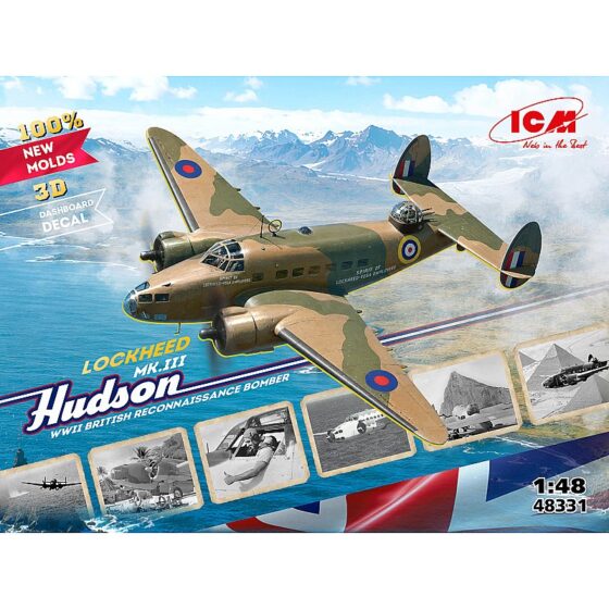 ICM Lockheed Hudson Mk. III British Bomber (1/48) 48331 ICM Lockheed Hudson Mk. III British Bomber (1/48) 48331