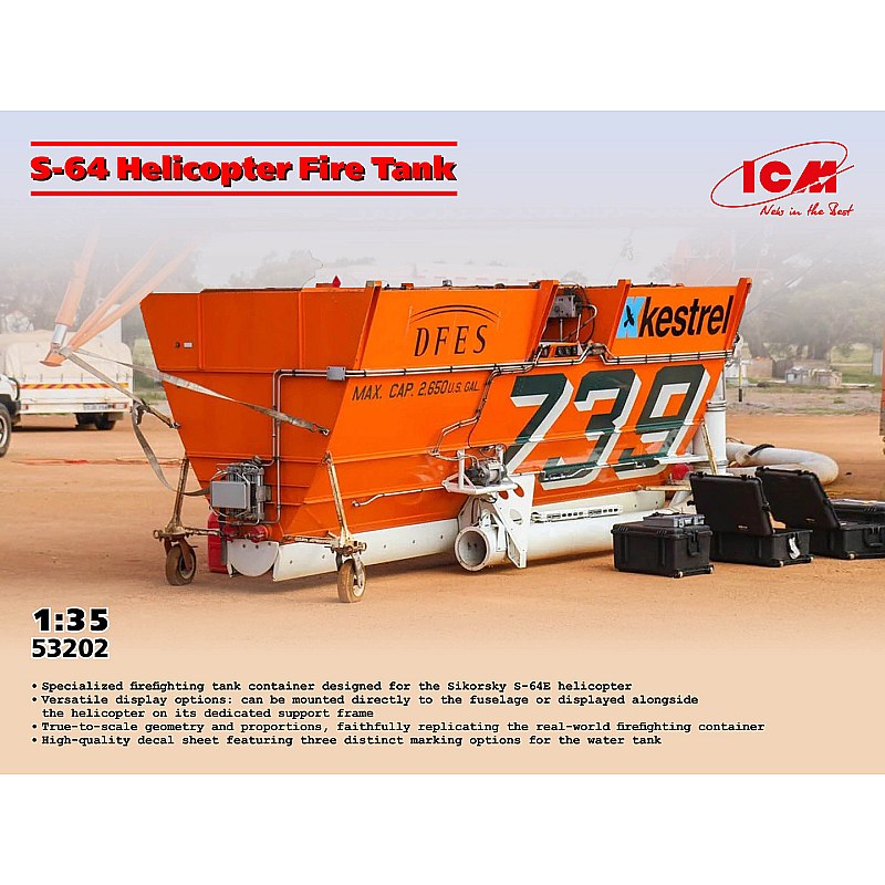 ICM S-64E Helicopter Fire Tank (1/35) 53202